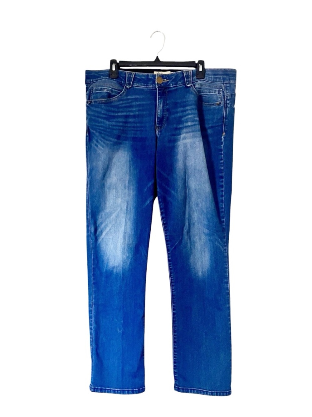 Democracy Women's Absolution Medium Blue Wash Straight Leg Jeans 16 B1560BBAY‎